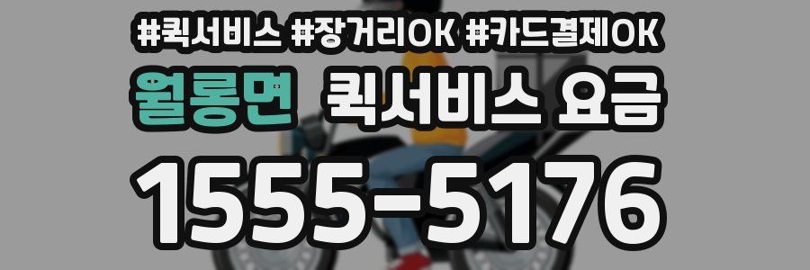 월롱면 퀵서비스 요금