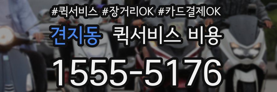 견지동 퀵서비스 비용