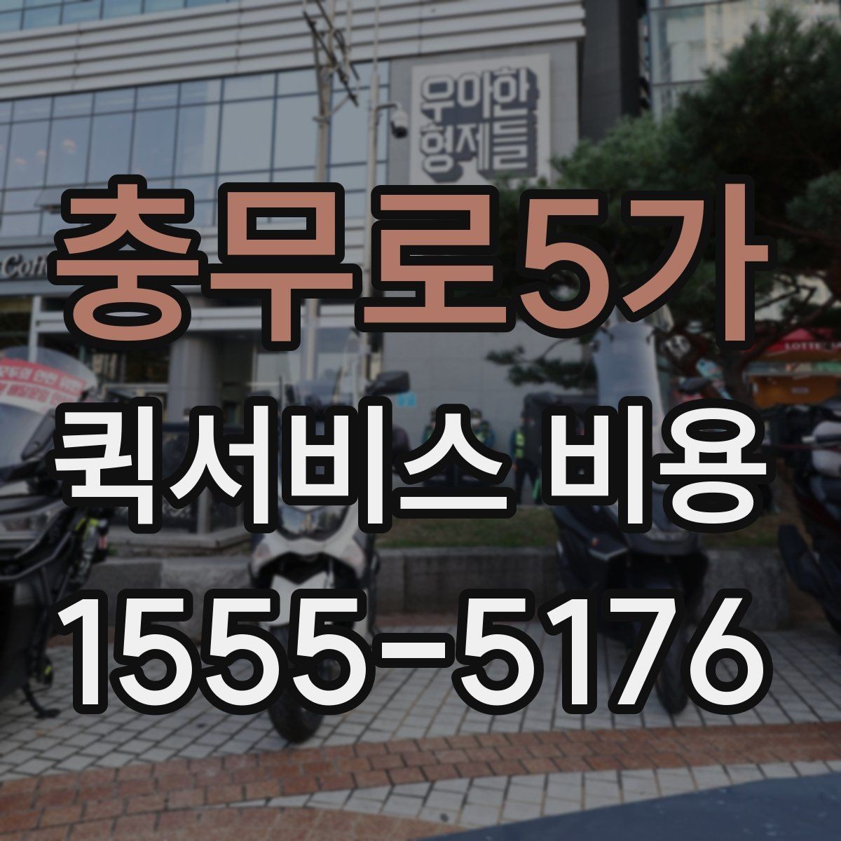 충무로5가 퀵서비스 비용 알아볼 때 시작 안내할 점