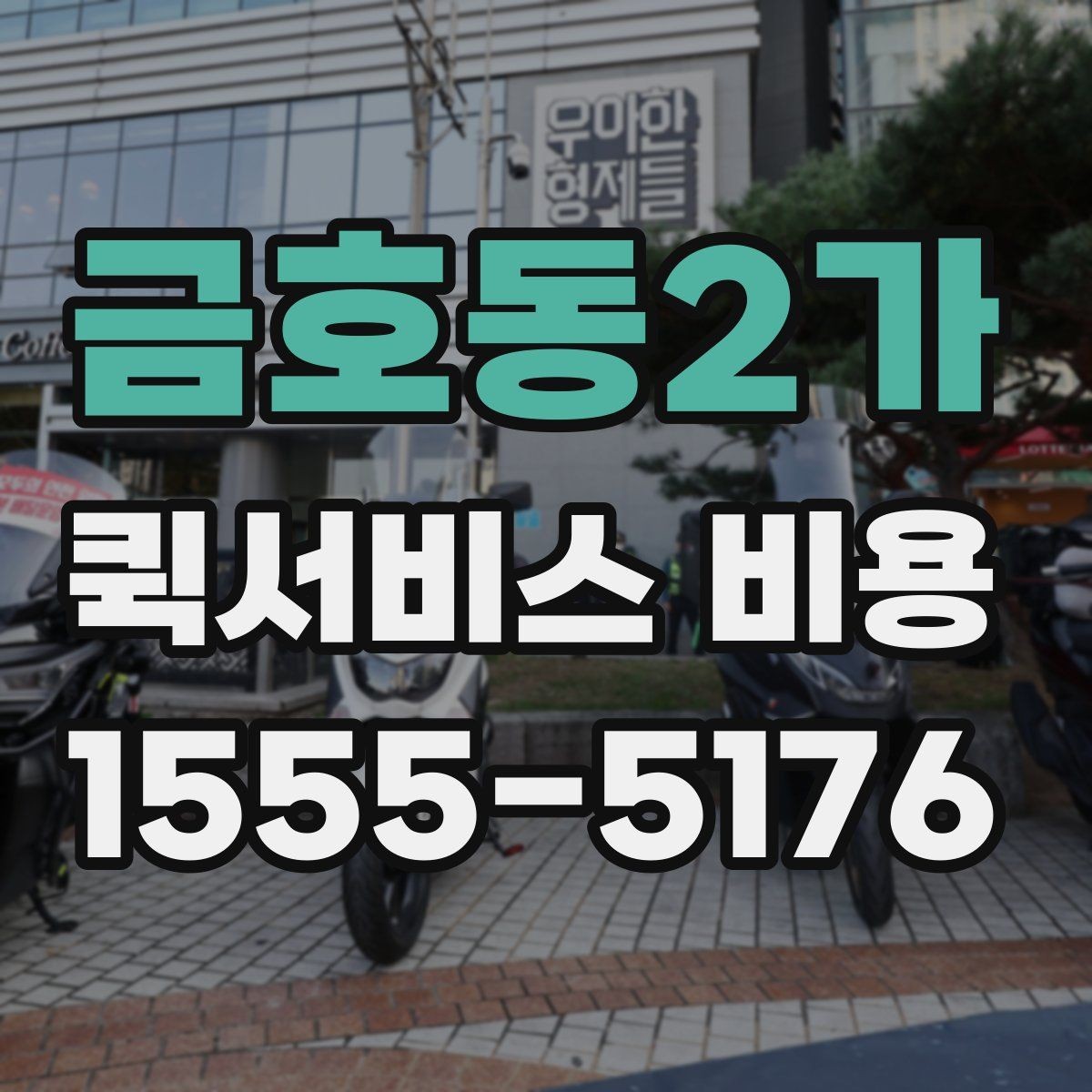 금호동2가 퀵서비스 비용 알아볼 때 먼저 보는 기준