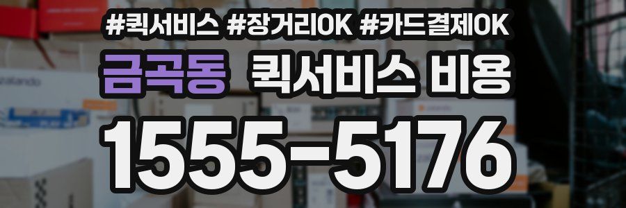 금곡동 퀵서비스 비용