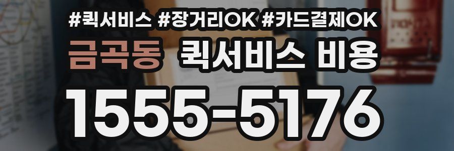 금곡동 퀵서비스 비용