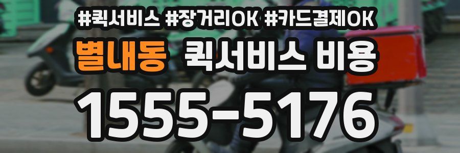 별내동 퀵서비스 비용