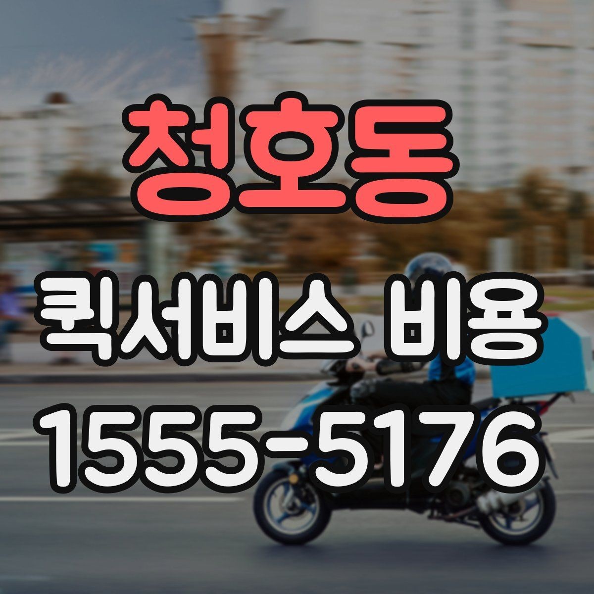 청호동 퀵서비스 비용 비교보다 먼저 볼 서비스 품질