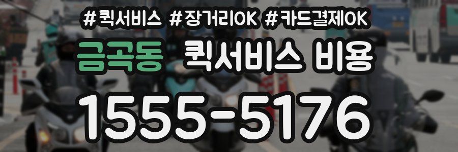 금곡동 퀵서비스 비용