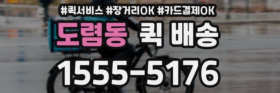 도렴동 퀵 배송