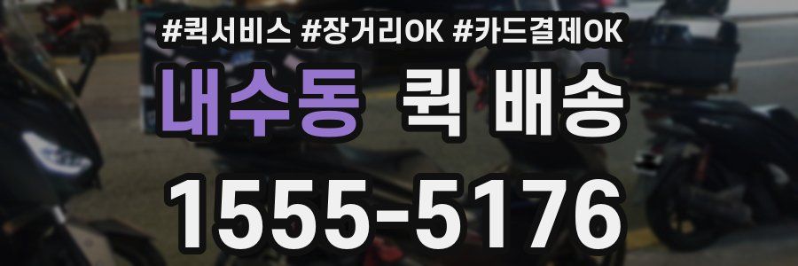 내수동 퀵 배송