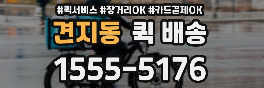 견지동 퀵 배송