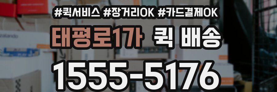 태평로1가 퀵 배송