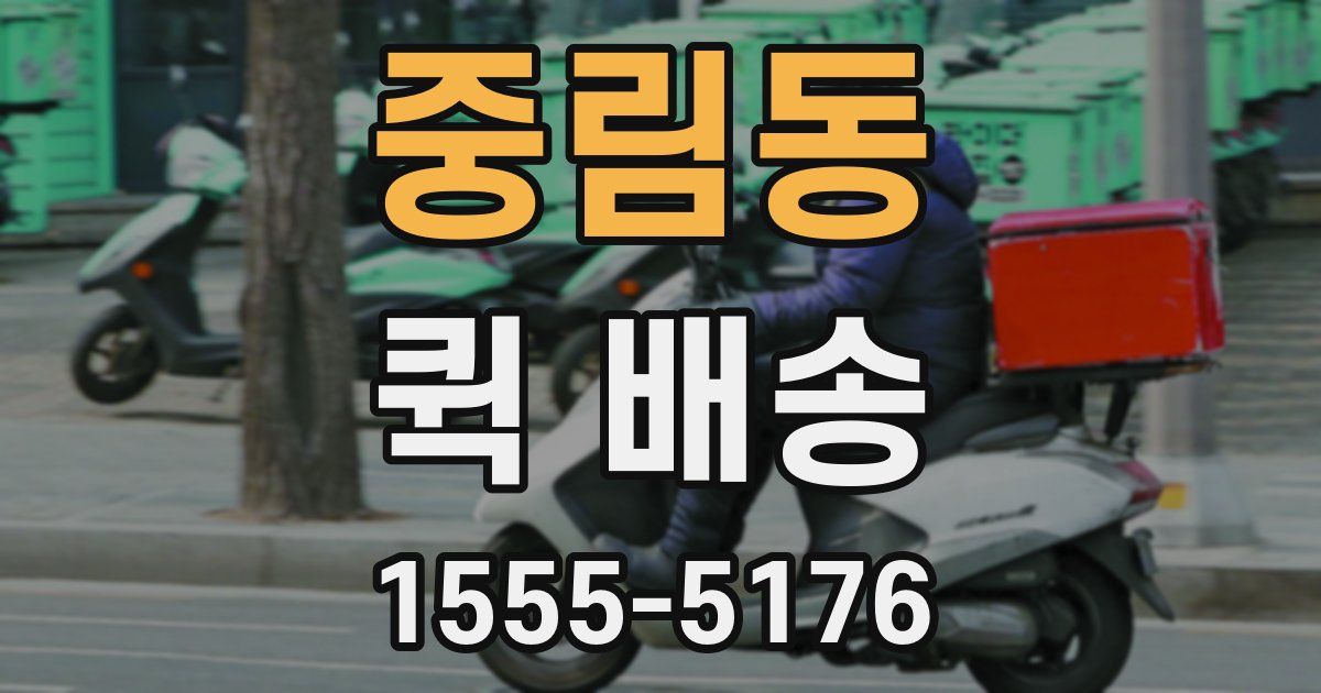 중림동 퀵 배송