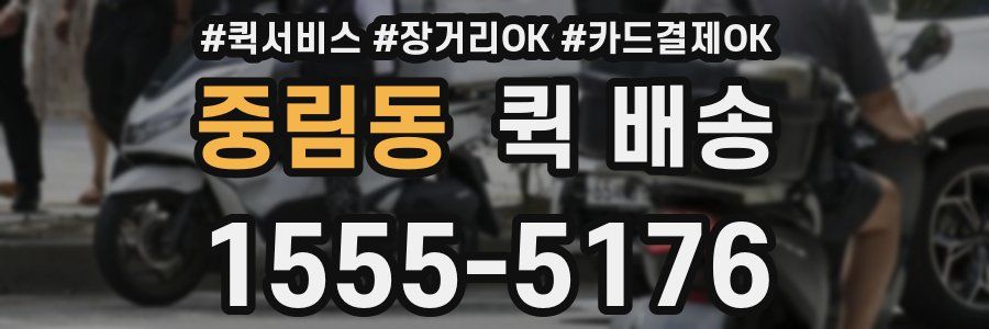 중림동 퀵 배송