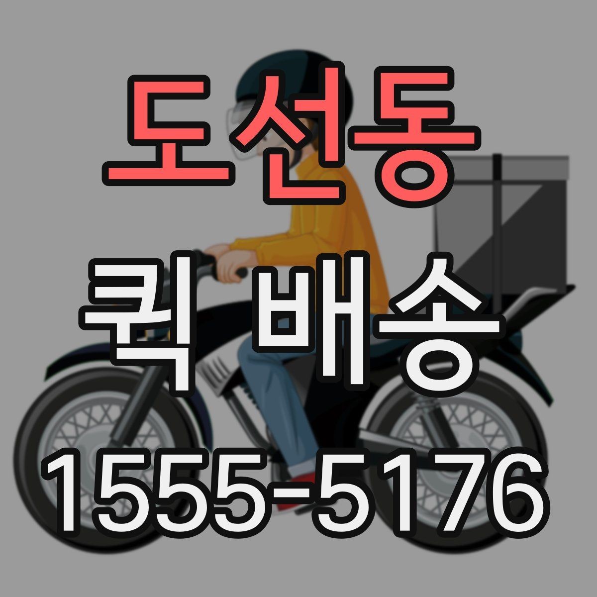 도선동 퀵 배송 서비스 이용 범위와 참고 사항