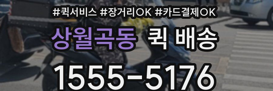 상월곡동 퀵 배송