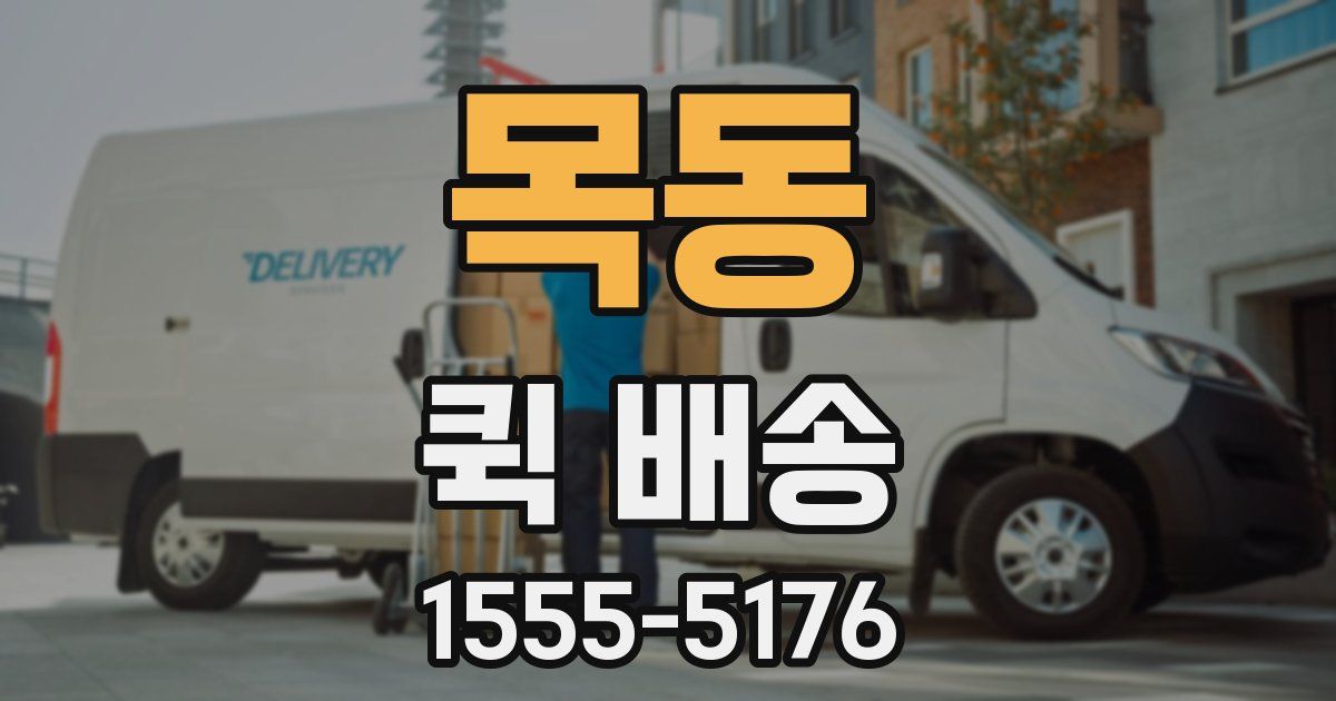 목동 퀵 배송