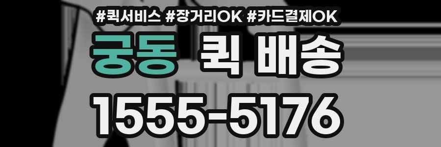 궁동 퀵 배송