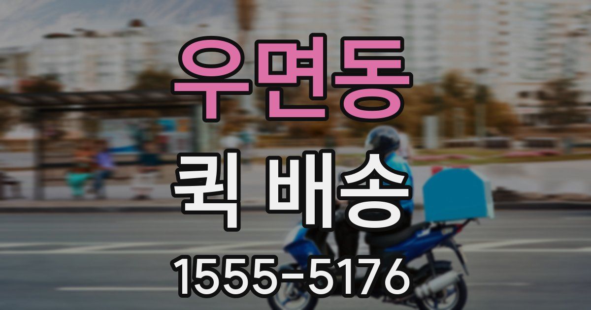 우면동 퀵 배송