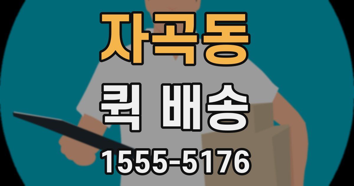 자곡동 퀵 배송