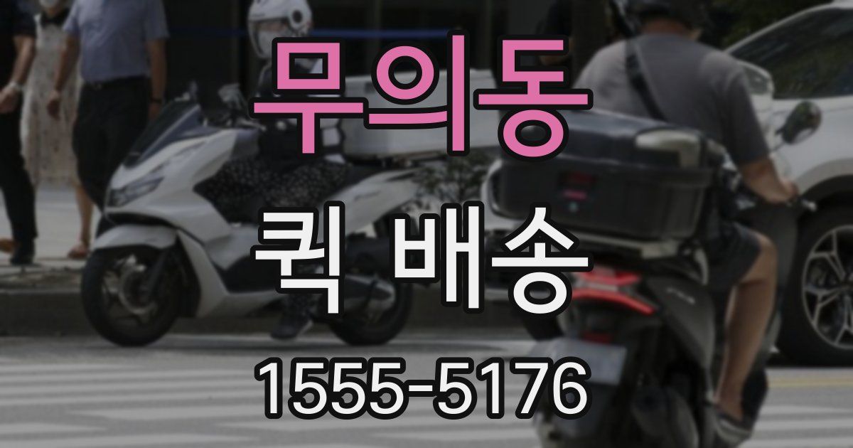 무의동 퀵 배송