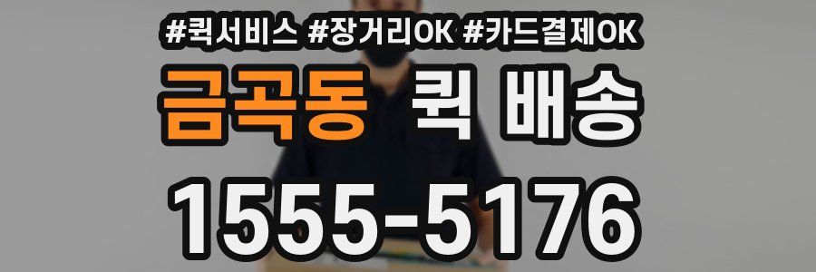 금곡동 퀵 배송