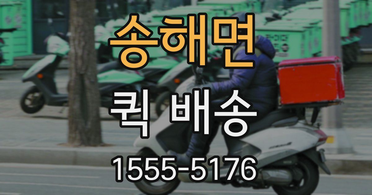 송해면 퀵 배송