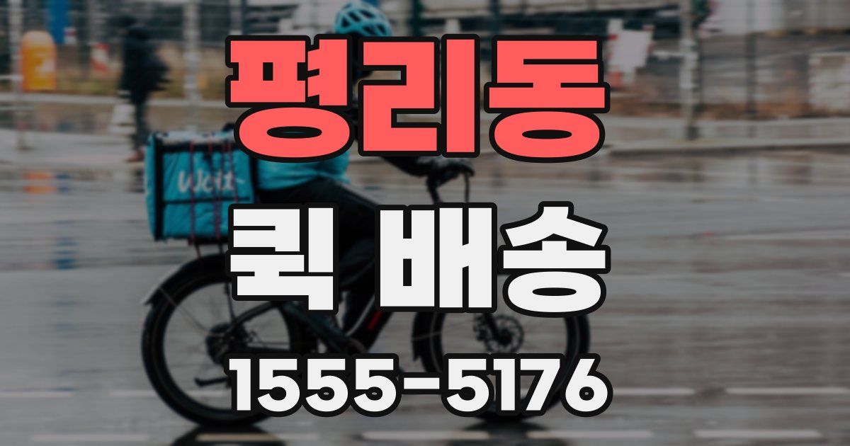 평리동 퀵 배송