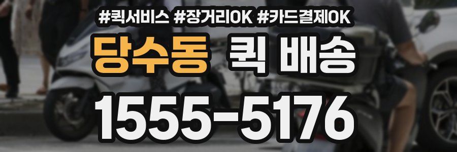 당수동 퀵 배송