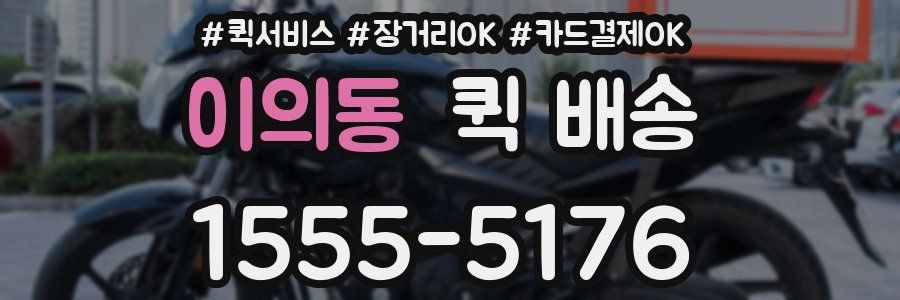 이의동 퀵 배송