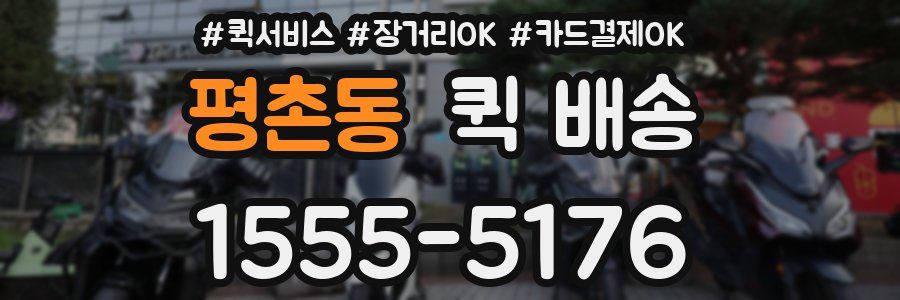 평촌동 퀵 배송