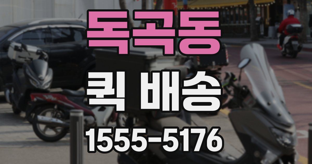 독곡동 퀵 배송
