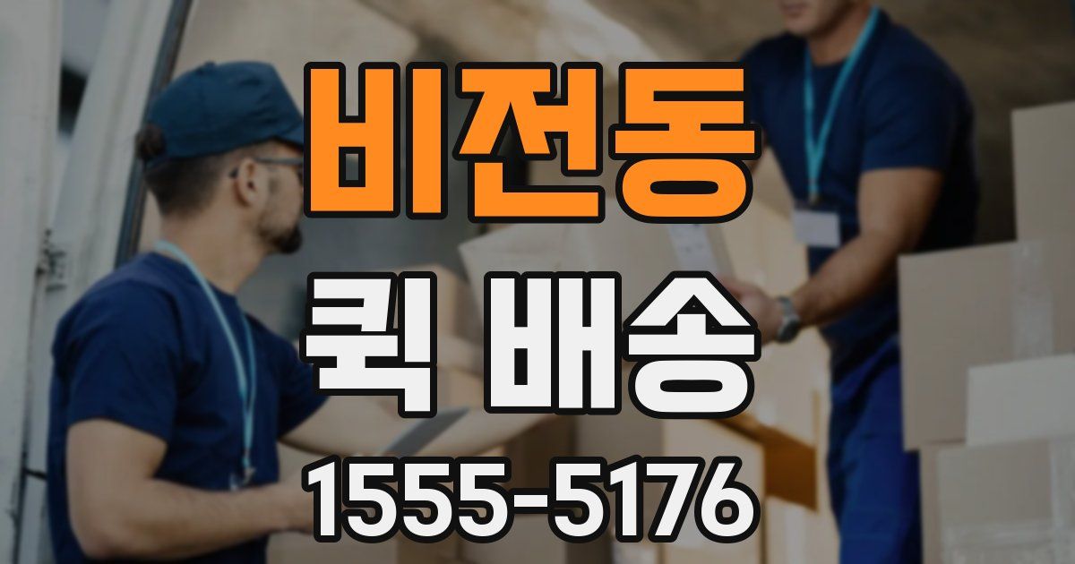 비전동 퀵 배송
