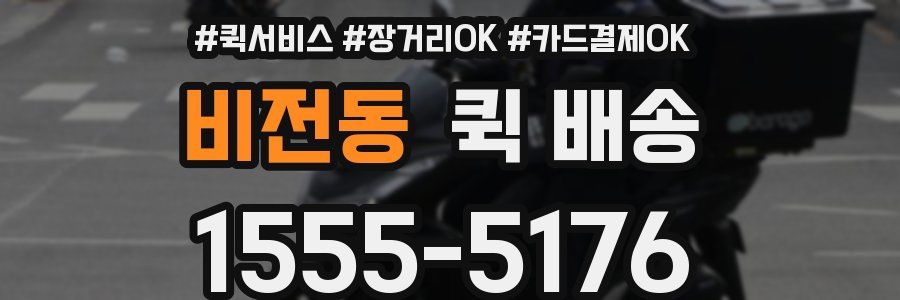 비전동 퀵 배송