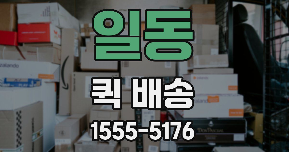 일동 퀵 배송