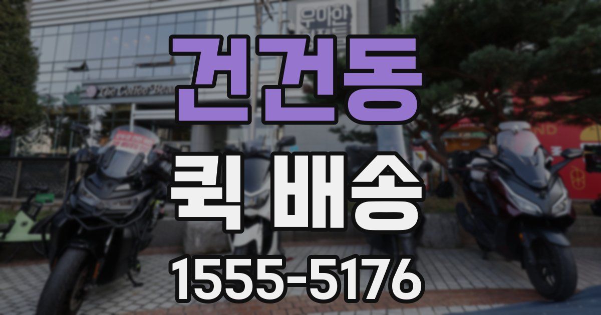 건건동 퀵 배송