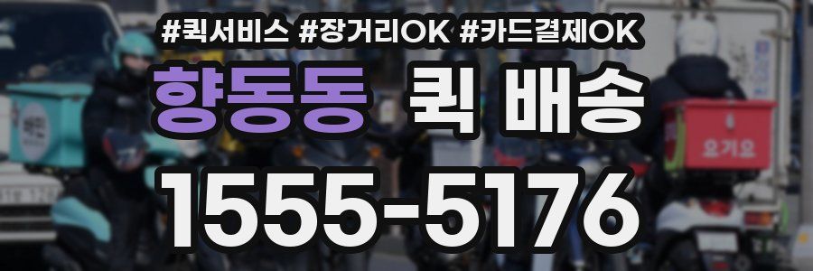 향동동 퀵 배송