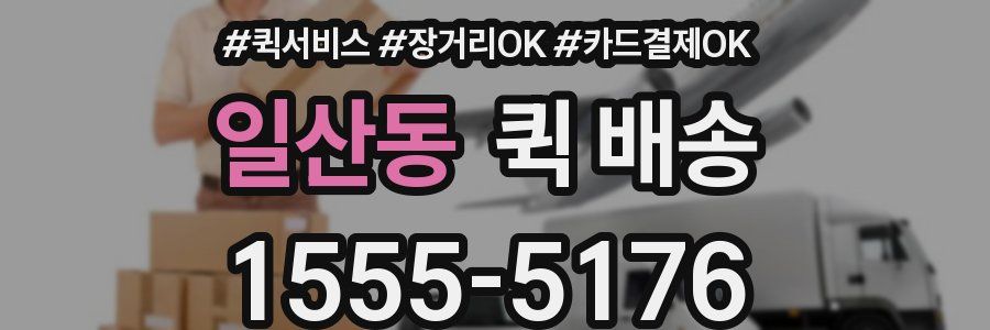 일산동 퀵 배송