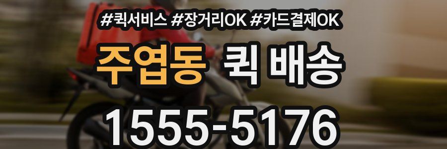 주엽동 퀵 배송