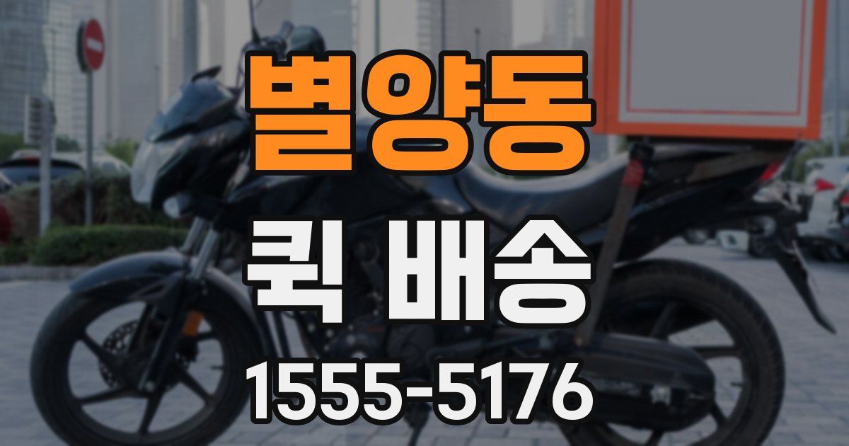 별양동 퀵 배송