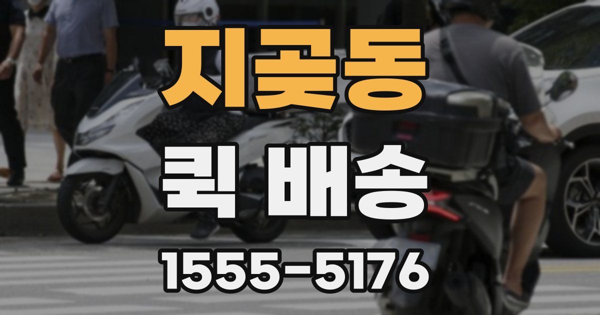 지곶동 퀵 배송