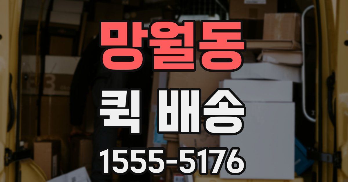 망월동 퀵 배송
