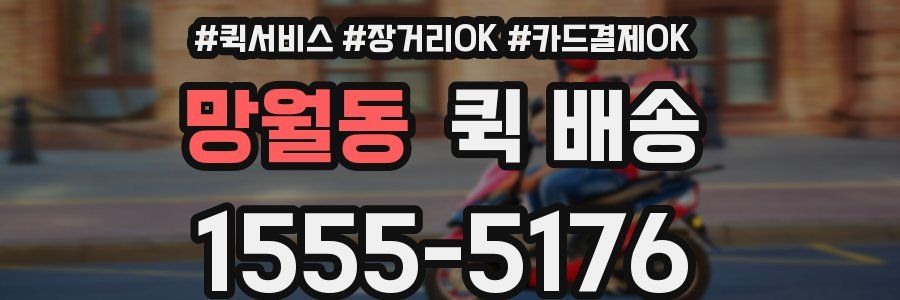 망월동 퀵 배송