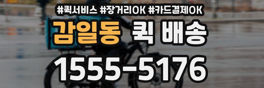 감일동 퀵 배송