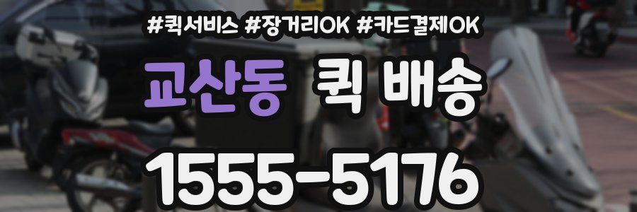 교산동 퀵 배송