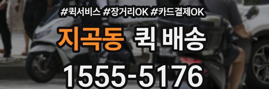 지곡동 퀵 배송