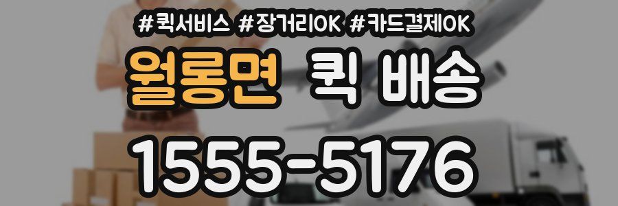 월롱면 퀵 배송