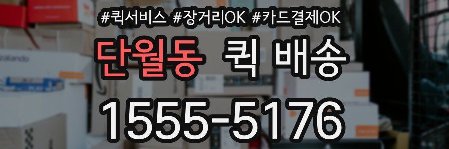 단월동 퀵 배송