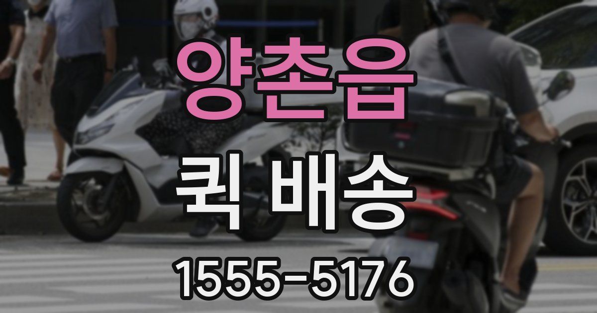 양촌읍 퀵 배송