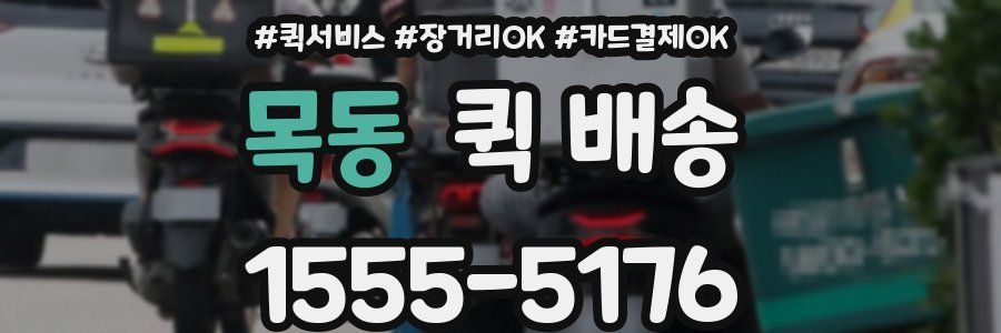 목동 퀵 배송