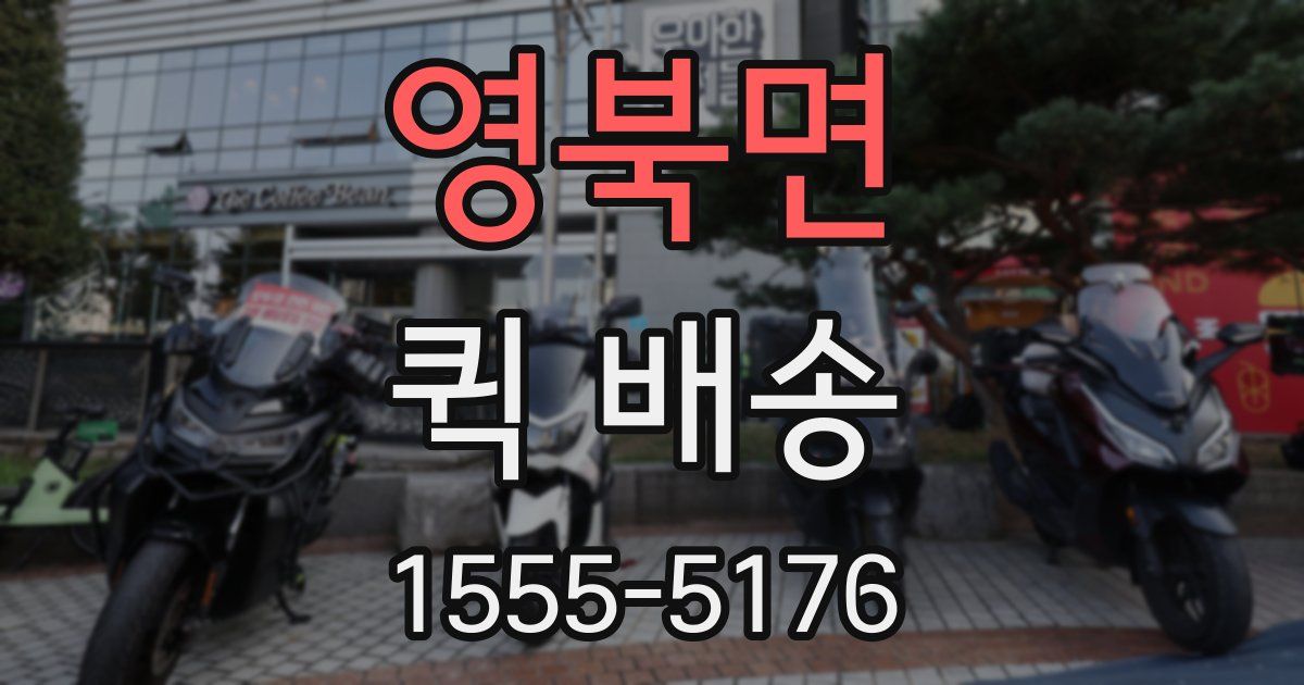 영북면 퀵 배송
