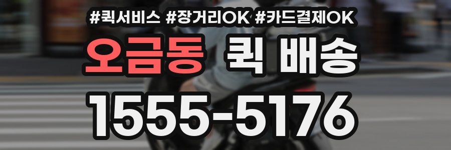 오금동 퀵 배송