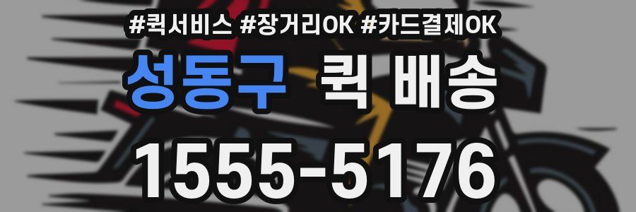 성동구 퀵 배송
